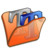 Folder orange font2 Icon